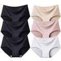 BZEL 6PCS/Set Women's Panties Seamless Female Underwear Plus Size Cozy Briefs Breathable Silk Satin Lingerie Hot Sale Underpants