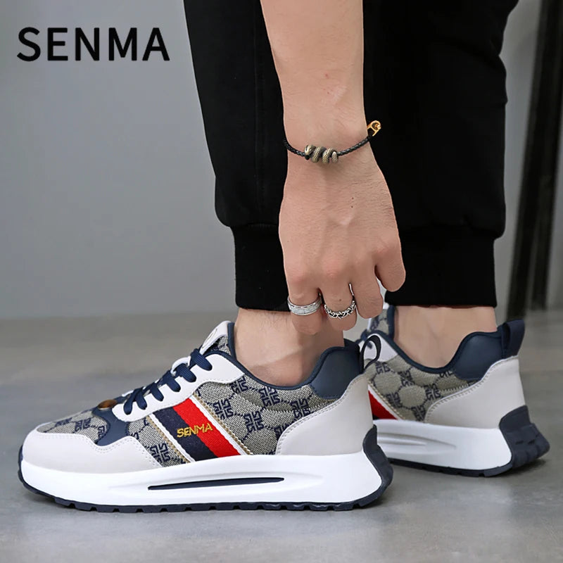 SENMA  Luxury Men's Shoes Men Casual Shoes Men's Skateboard Shoes Retro Platform Sneakers Unisex Women's Sports Shoes Sneakers