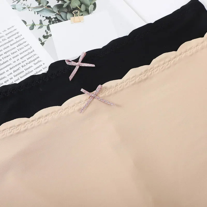 Sexy Lace Edge Safety Short Pants Soft Seamless Under Skirt Shorts Modal Ice Silk Breathable Short Tights Women Underwear