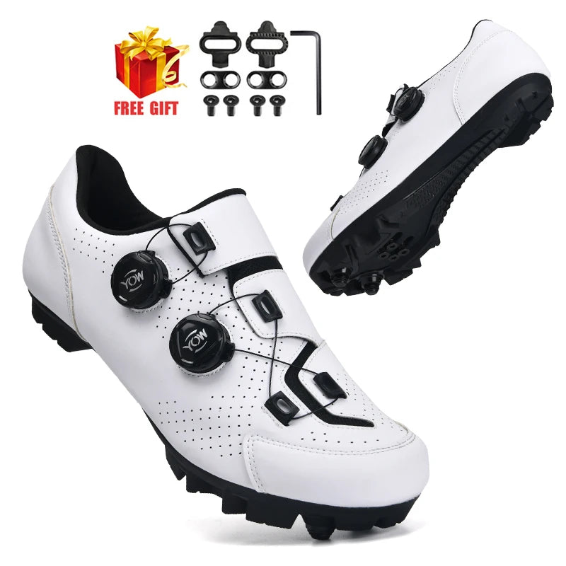 Cycling Sneaker MTB Men Sports Dirt Bike Shoes SPD Pedal Mountain Bicycle Footwear Speed Racing Man Flat Off Road Cycling Shoes