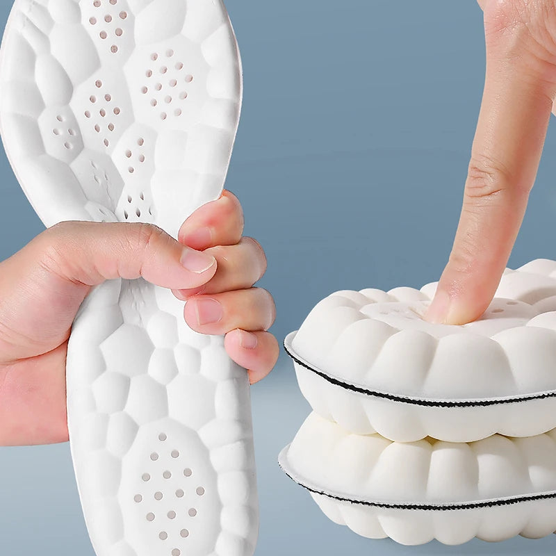 Latex Sport Insoles Soft High Elasticity Shoe Pads Orthotic Breathable Deodorant Shock Absorption Cushion Arch Support Insole