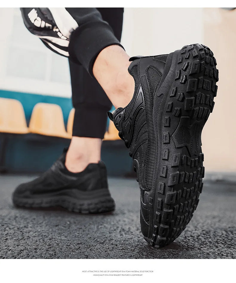 Breathable Casual Men's Sneaker Trendy Dad Comfortable Shoes for Man Sports Durable Thick-soled Sneakers Running Tenis Masculino