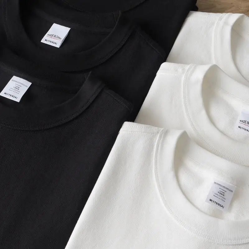 Premium Quality Organic 100% Cotton Mens Solid T-shirts Regular Cotton Men's T-Shirt Solid Color Casual Crew Neck Unisex Summer