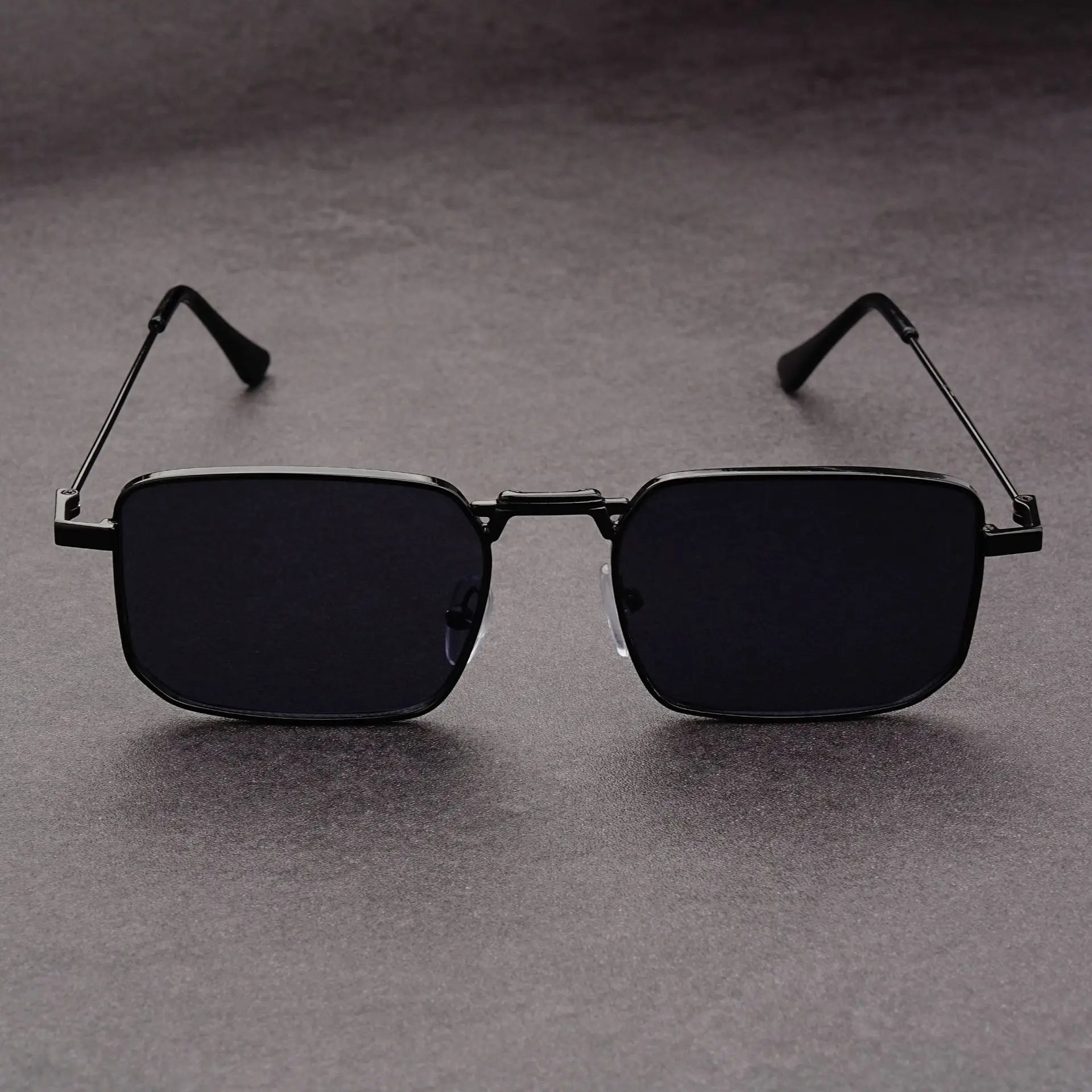 Fashion Rectangle Sunglasses Men Women Vintage Square Driving Sun Glasses Luxury Brand Metal Frame Eyewear Lentes De Sol Hombre