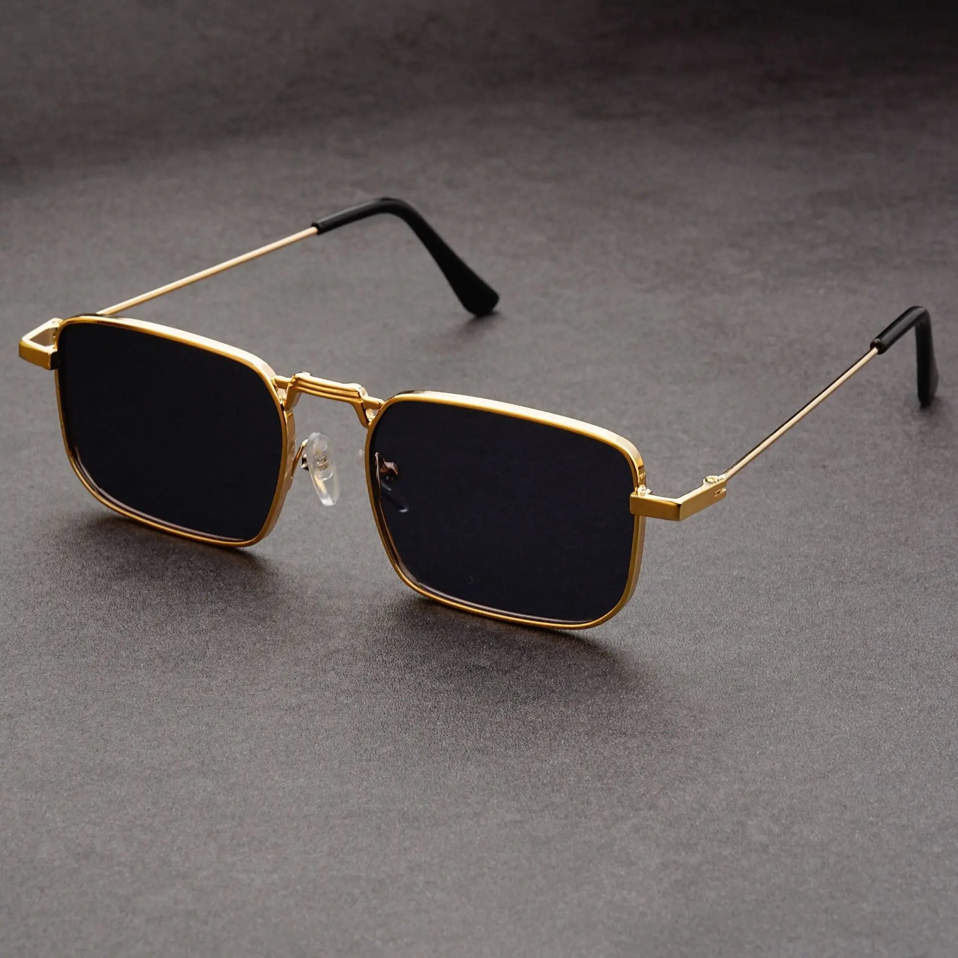 Fashion Rectangle Sunglasses Men Women Vintage Square Driving Sun Glasses Luxury Brand Metal Frame Eyewear Lentes De Sol Hombre