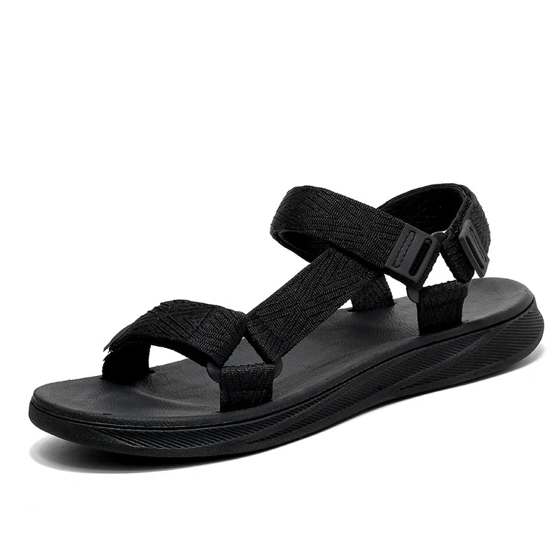 Summer Men's Sandals Outdoor Wadable Man Support Yoga Mat Gladiator Open Beach Slippers Antiskid Durable Flat Men Shoe Size40-45