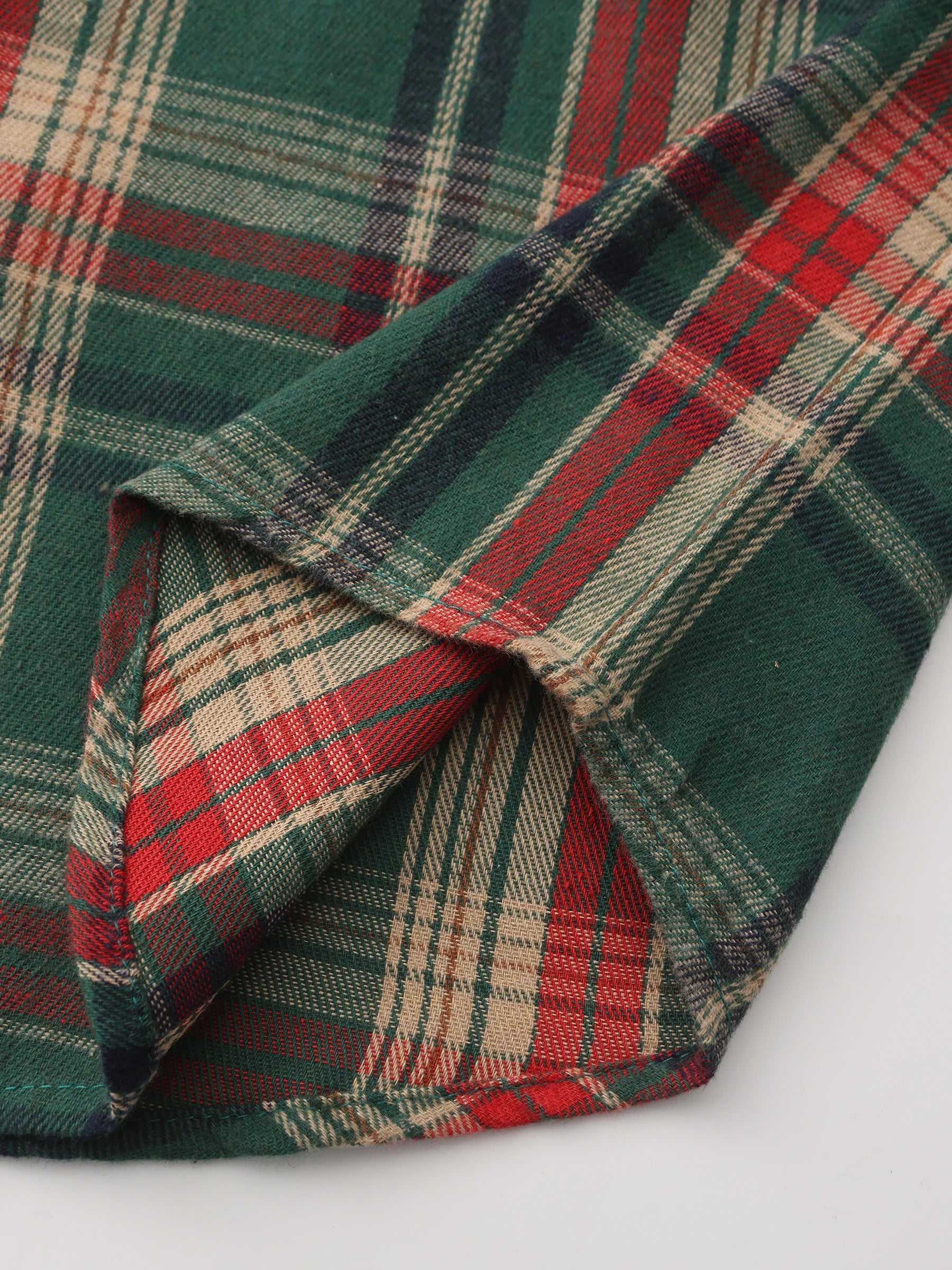 Pure Cotton Men's Plaid Shirt Long Sleeve Regular Fit Men Casual Oversized Shirt Leisure Autumn Male Blouse New Plus Size