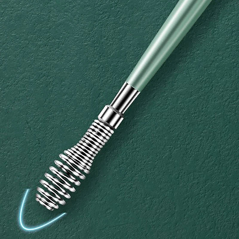 Beauty Accessory Set for Ear Hygiene 6 Pcs Ear Cleaner Kit with Earpick Sticks Earwax Remover Ear Pick Cleaning Spoon