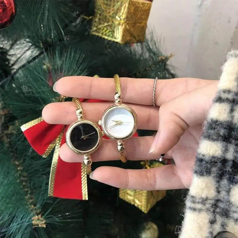 Automatic Watch Women Small Gold Bangle Bracelet Luxury Watches Stainless Steel Ladies Quartz Wrist Watch Brand Casual Women