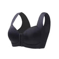 Large Size Seamless Women's Front Button Bra Vest-Style Fixed Cup Comfortable All Day Wear Breast-Shrinking Underwear