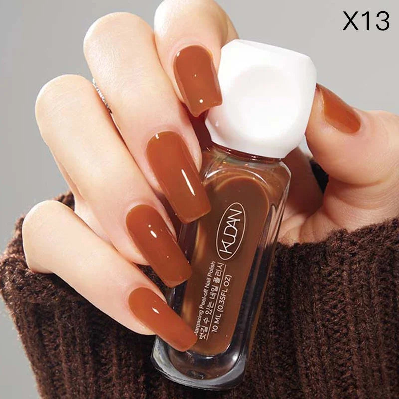 10ml Peel Off Water-Based Starry Nail Polish Fast Drying Long-Lasting Healthy And Brightening Effect No Need Lamp Cure