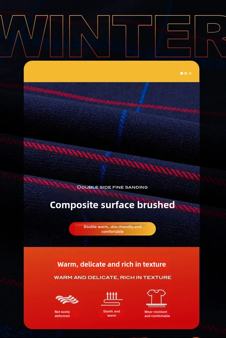 New men's long-sleeved shirt thickened and fleece warm 8XL9XL plus size autumn and winter casual no-ironing comfortable top