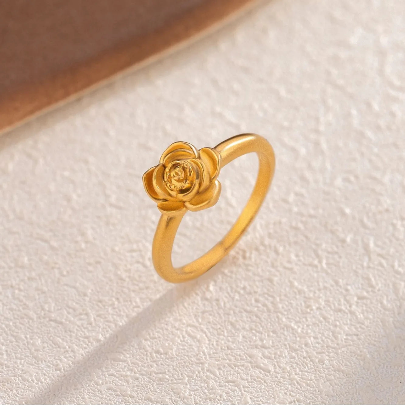 Golden Stainless Steel 2mm Heart Rings Women Size 5/6/7/8/9/10# Thin Finger Ring Wedding Band Engagement Jewelry Girlfriend Gift