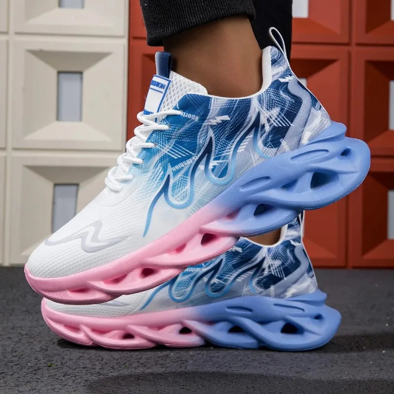 MAEDEF Women's Shoes Men Women Running Sports Shoes Lightweight Mesh Breathable Comfortable Flat Soft Tennis Shoe Sneakers Woman