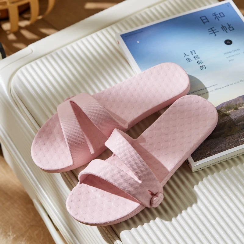 Travel portable slippers, travel non-slip lightweight soft sole folding slippers for men and women