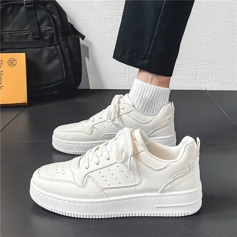 New Men's Sneakers Platform Casual Shoes Lace-up Mens Vulcanized Shoes Breathable Outdoor Running Shoes Fashion Tenis Masculino