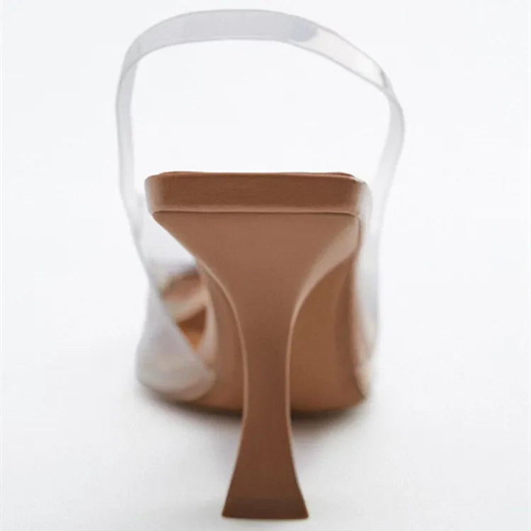 Large 42 Summer Shoes Women New High Heel Sandals Women's Pointed Thin Heels Banquet Simple High Heels Sandals Women