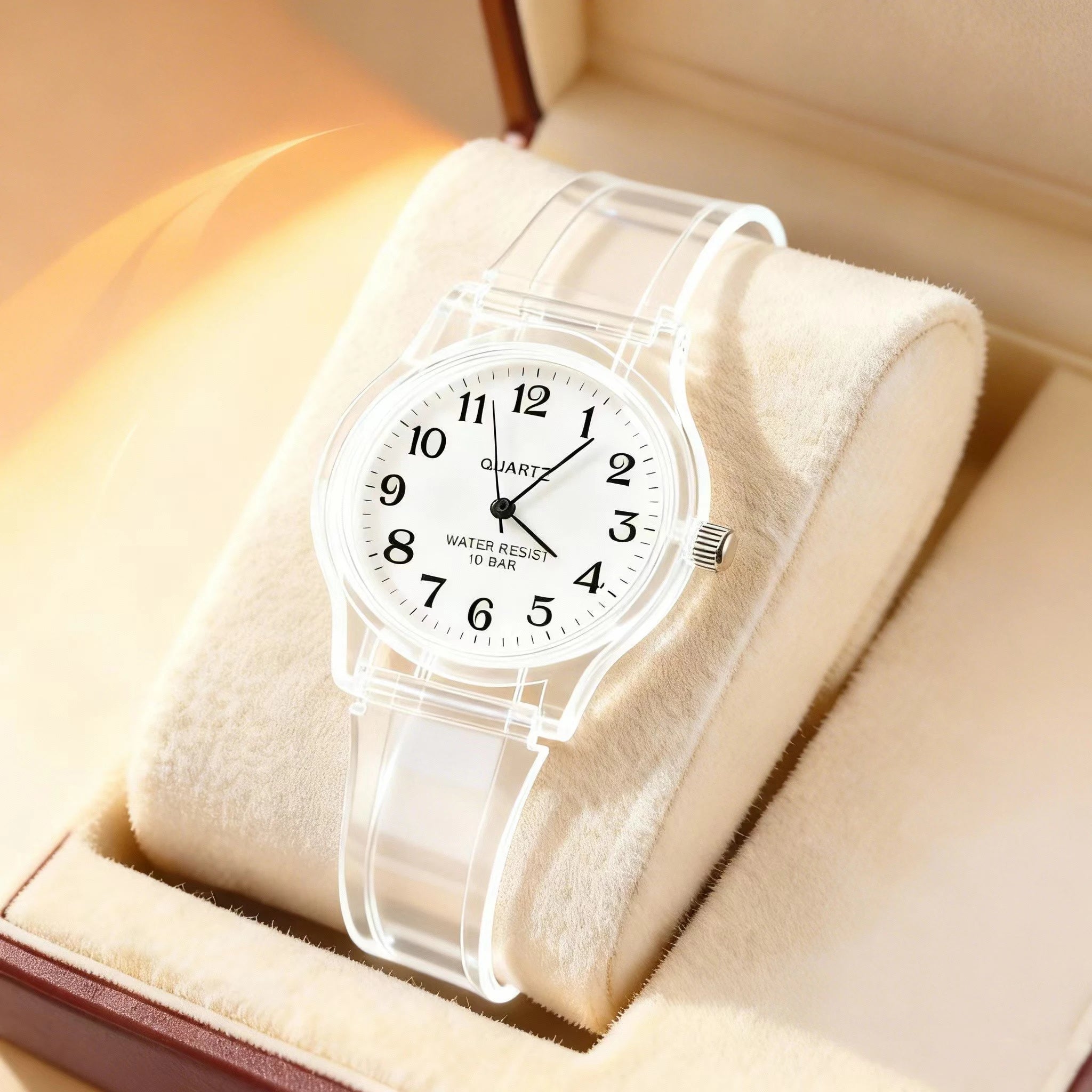 New simple silicone Brand WOKAI Casual Quartz Watch Women Crystal Silicone Watches Relogio Feminino Wrist Watch Hot sale
