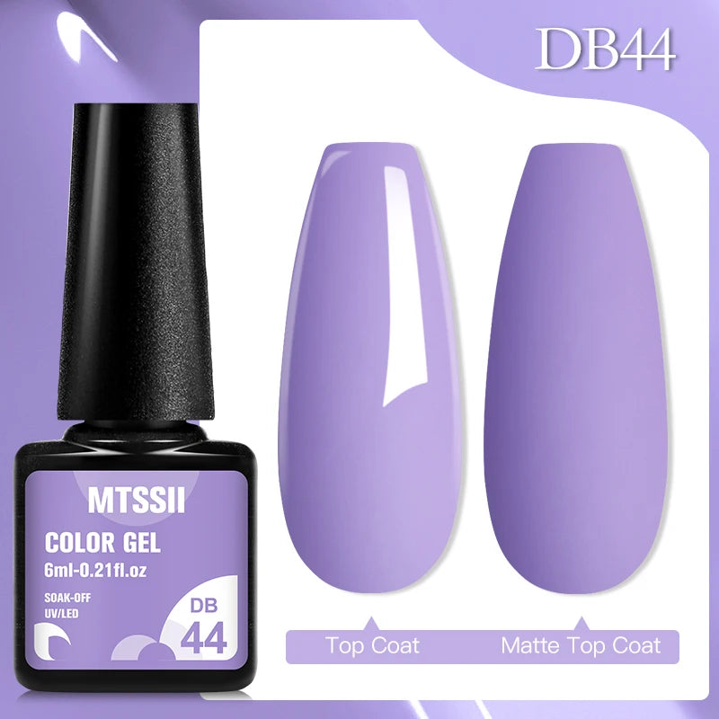 Mtssii 6ML Chocolate Color Gel Nail Polish Brown Semi Permanent UV Gel Autumn Winter Popular Soak Off Nail Art Gel Varnishes