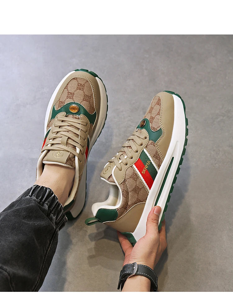 SENMA  Luxury Men's Shoes Men Casual Shoes Men's Skateboard Shoes Retro Platform Sneakers Unisex Women's Sports Shoes Sneakers