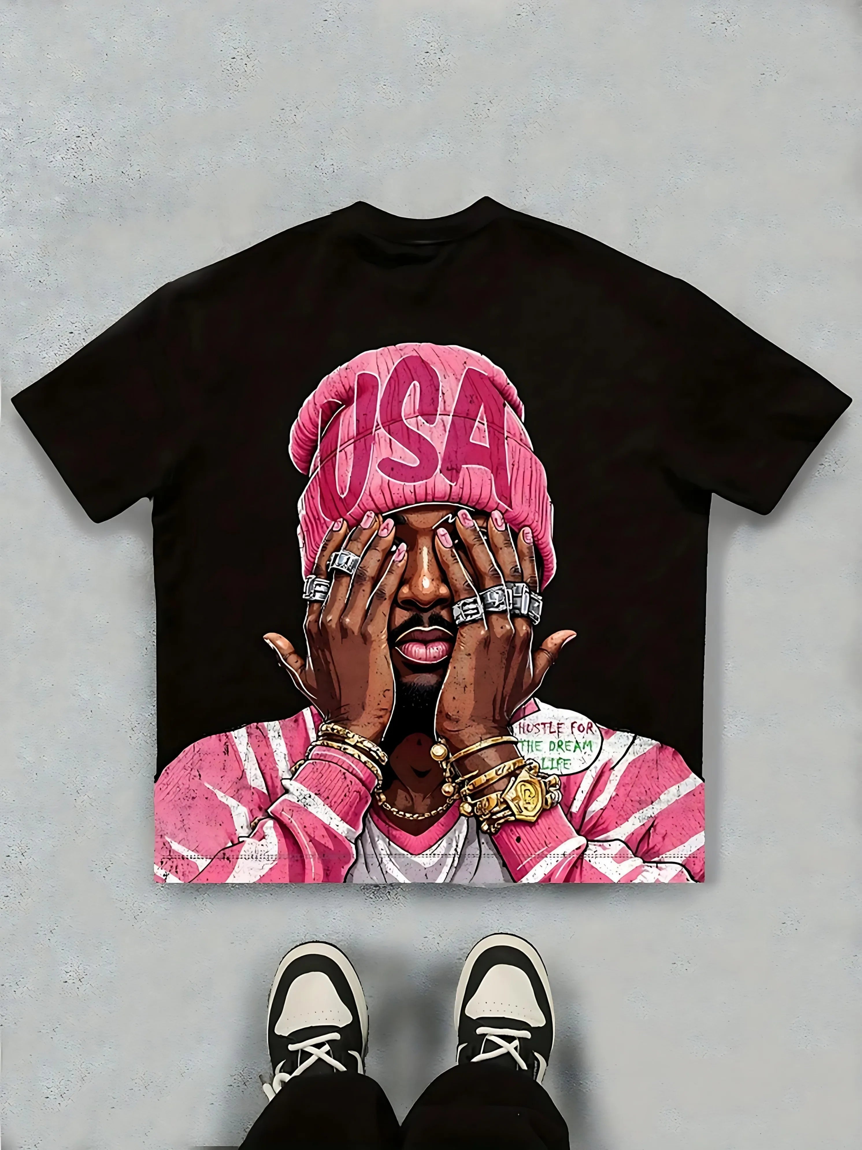 The new men's T-shirt for the summer of 2025 features a casual fashionable comfortable soft and breathable 3D pattern print