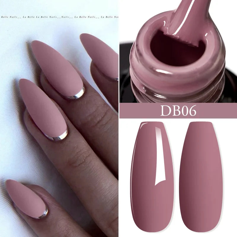 Mtssii 6ML Chocolate Color Gel Nail Polish Brown Semi Permanent UV Gel Autumn Winter Popular Soak Off Nail Art Gel Varnishes