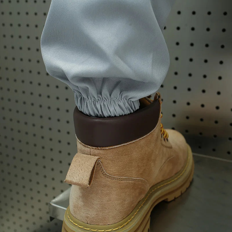 Men's Ice Silk Casual Pants Summer Thin Loose Harlan Nine-Point Trousers Trendy Sports Tools with Tied Feet forVersatile Style