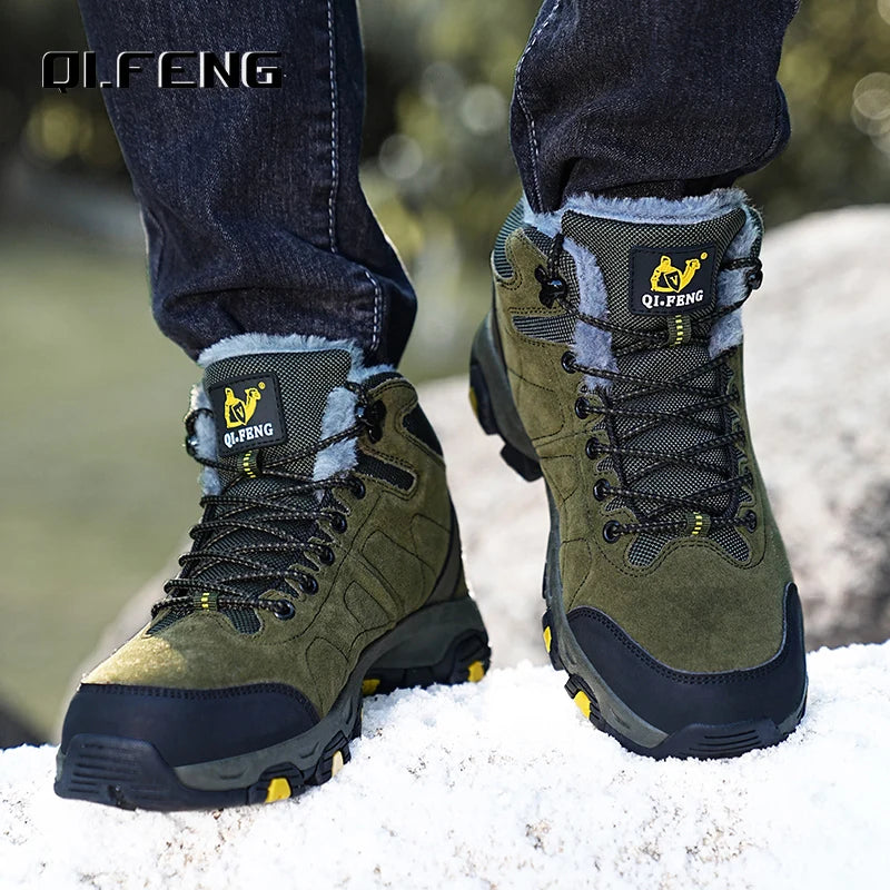 Men Women Outdoor Sports Hiking boots for Couple Autumn Winter Ankle Boot For Man Keep Warm Sneaker Shoe New Arrivial Classic