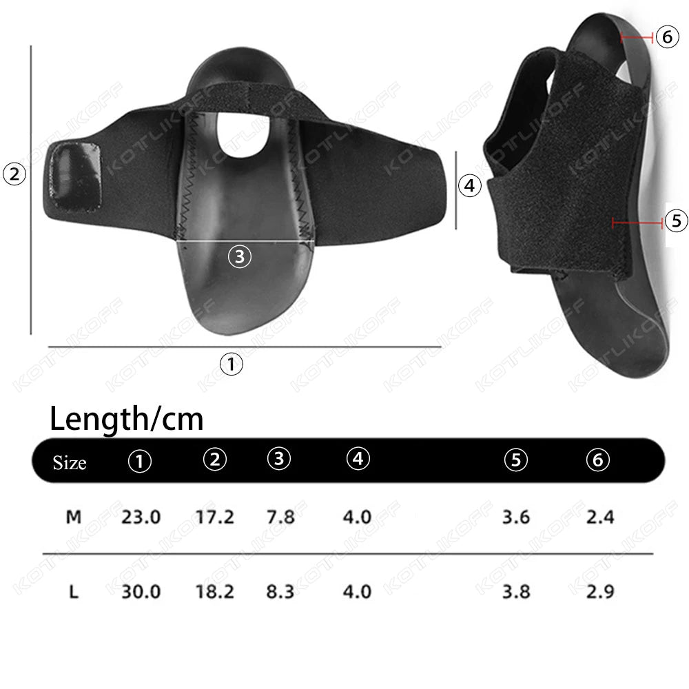 KOTLIKOFF Arch Support Orthopedic Insole For Walk With Arch Half Pad X/O Type Leg With Velcro Strap Wearable Shoe Heel Cover