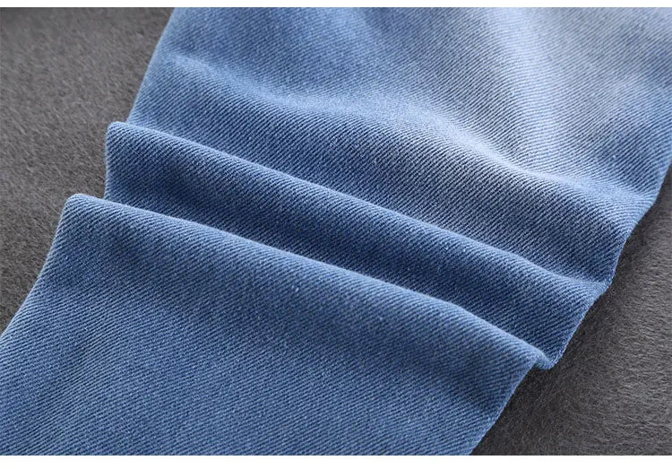 Children Jeans  Boys Cotton Print Splice Stretch Denim Pants Korean Teenage Trousers Wear Kids ClothingDenimRipped Spring Autum