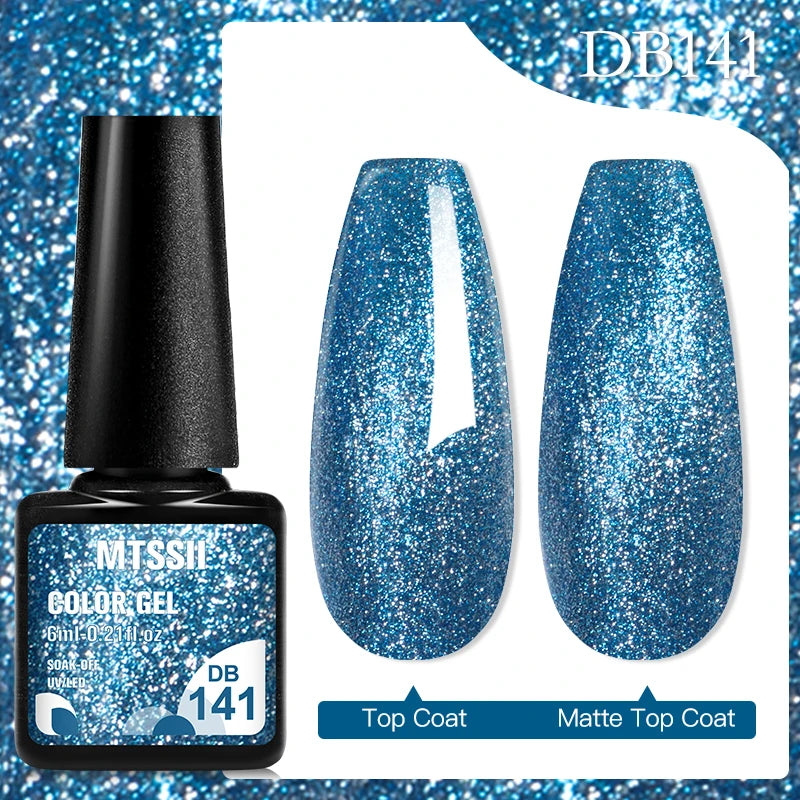 Mtssii 6ML Chocolate Color Gel Nail Polish Brown Semi Permanent UV Gel Autumn Winter Popular Soak Off Nail Art Gel Varnishes