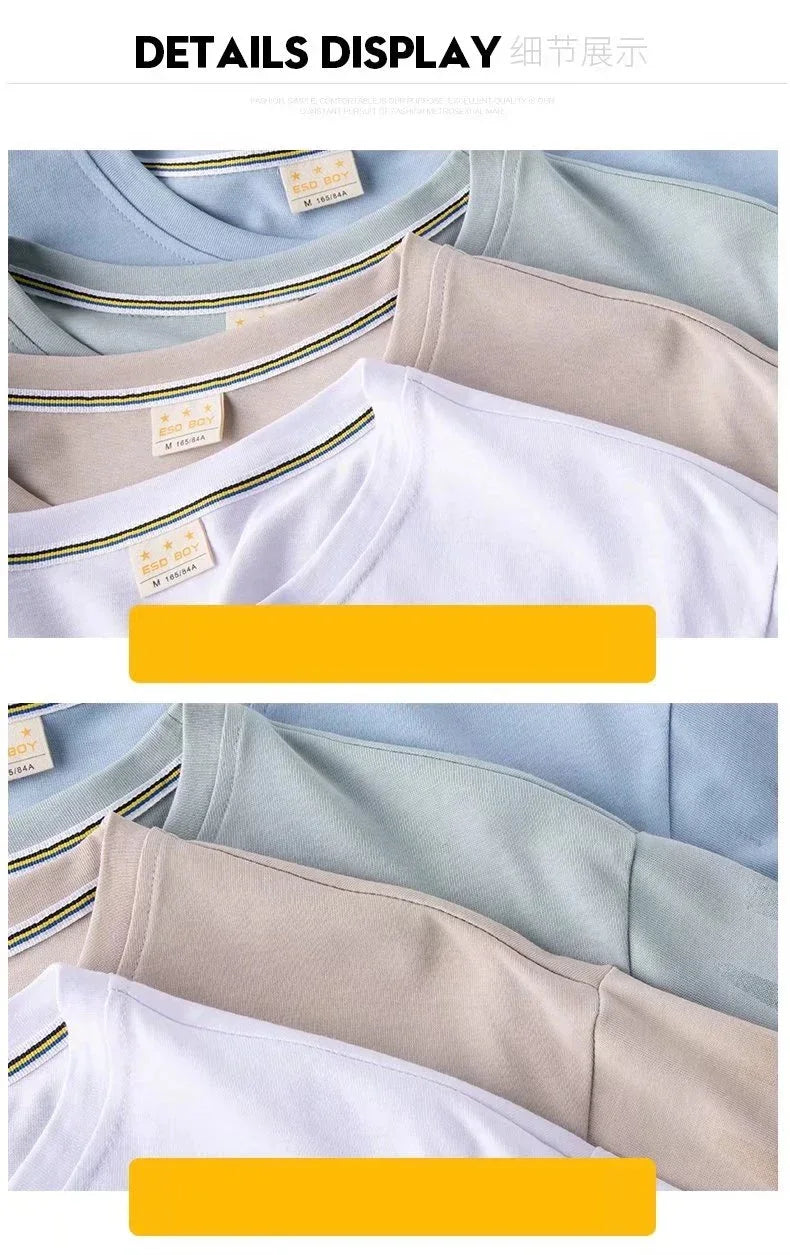 T-shirt for Men Short Sleeves Male T Shirts Korean Style Streetwear Print Harajuku Oversize T Shirt Casual Clothing Sleeve Tops