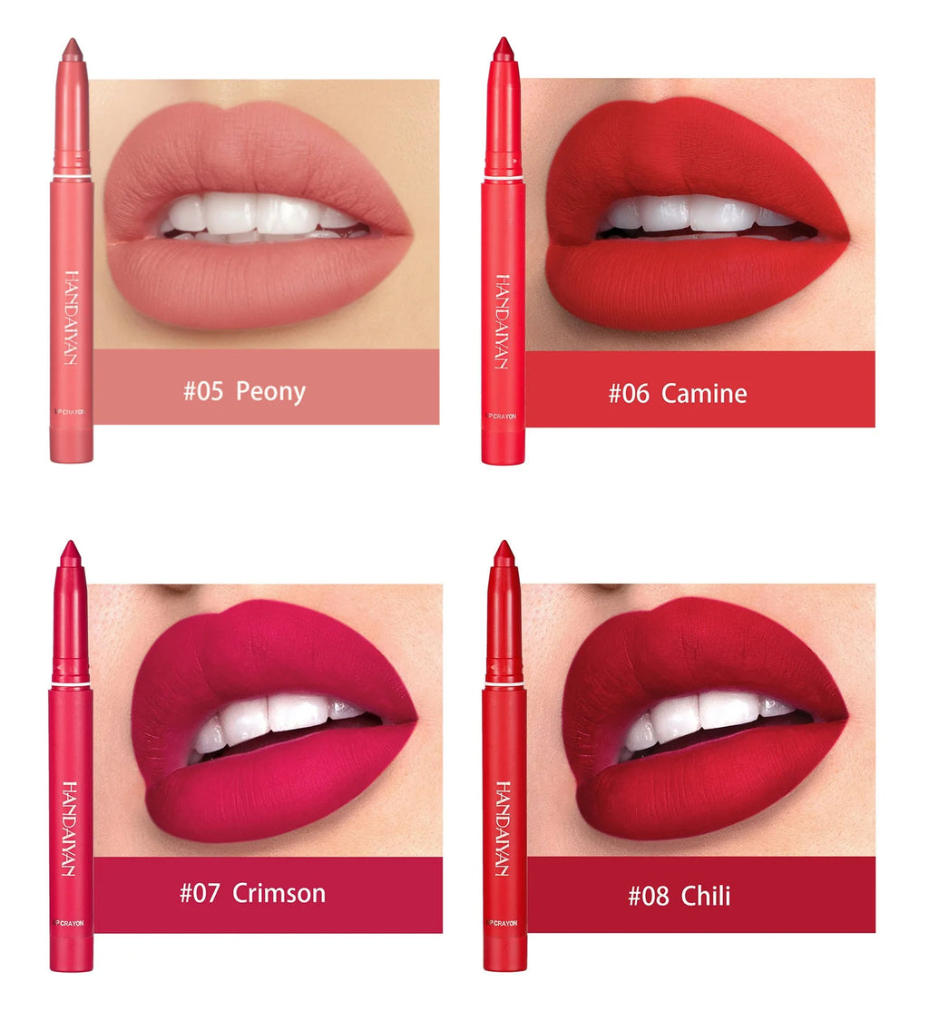 Waterproof Cherry Red Matte Lipstick Sexy Lipliner Pencil Plumping Stain Natural Nude Pink Lip Liner Outline Lips Contour Makeup