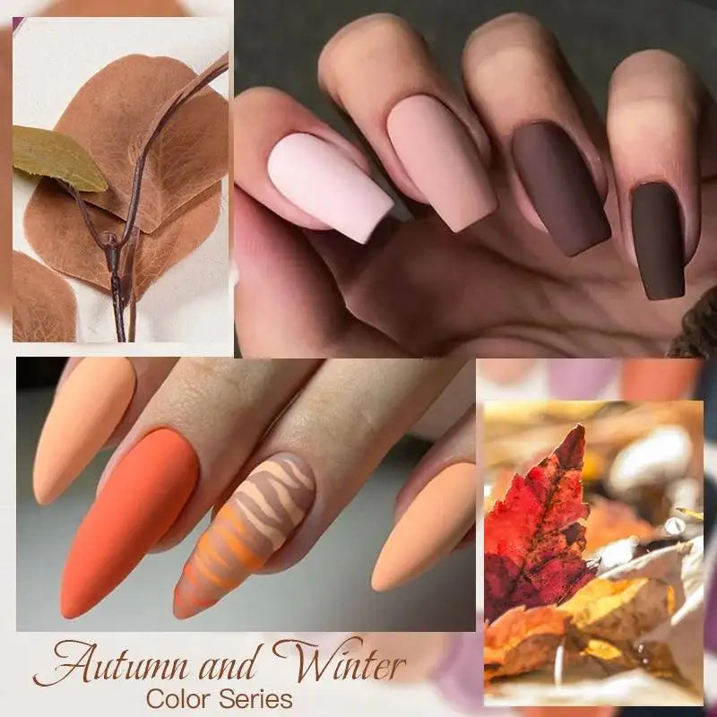 Mtssii 6ML Chocolate Color Gel Nail Polish Brown Semi Permanent UV Gel Autumn Winter Popular Soak Off Nail Art Gel Varnishes