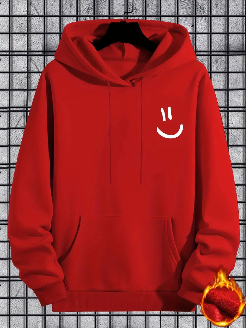 Autumn and winter best-selling new smiley face print men's hoodie sweatshirt outdoor daily sports party loose casual street wear