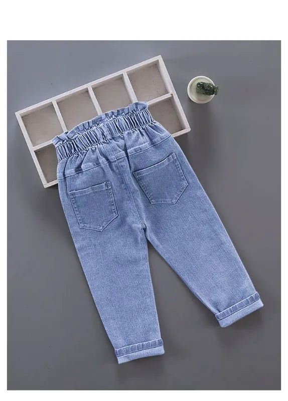 Girls Pants Kids Clothes Children Jeans Cowboy  Denim Pants Spring Autumn Fashion Clothing Streetwear Casual Harajuku
