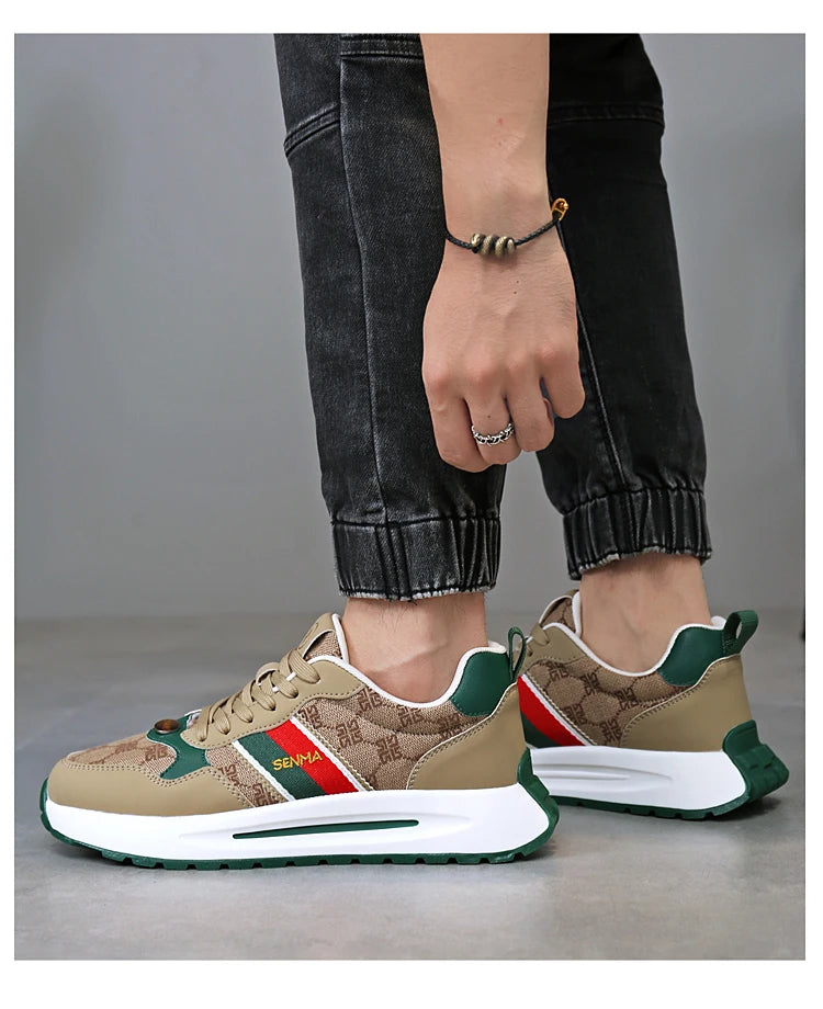 SENMA  Luxury Men's Shoes Men Casual Shoes Men's Skateboard Shoes Retro Platform Sneakers Unisex Women's Sports Shoes Sneakers