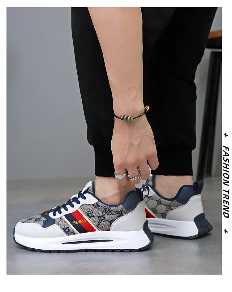 SENMA  Luxury Men's Shoes Men Casual Shoes Men's Skateboard Shoes Retro Platform Sneakers Unisex Women's Sports Shoes Sneakers