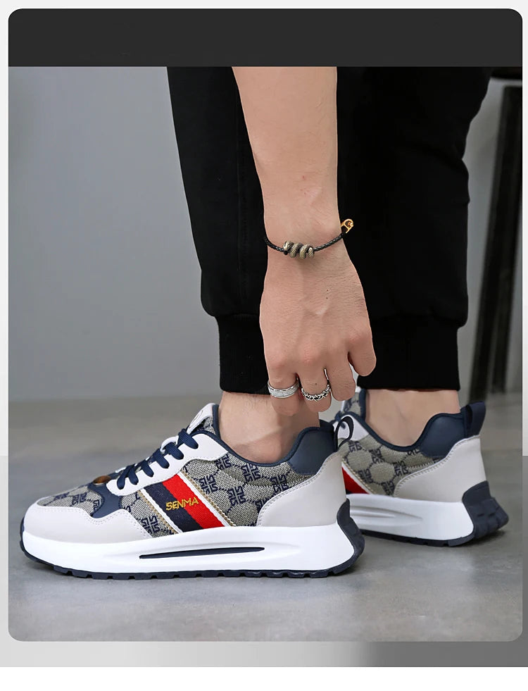 SENMA  Luxury Men's Shoes Men Casual Shoes Men's Skateboard Shoes Retro Platform Sneakers Unisex Women's Sports Shoes Sneakers