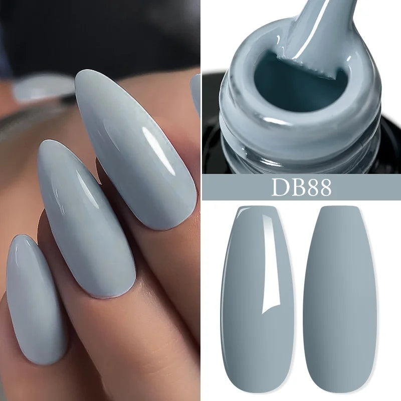 Mtssii 6ML Chocolate Color Gel Nail Polish Brown Semi Permanent UV Gel Autumn Winter Popular Soak Off Nail Art Gel Varnishes