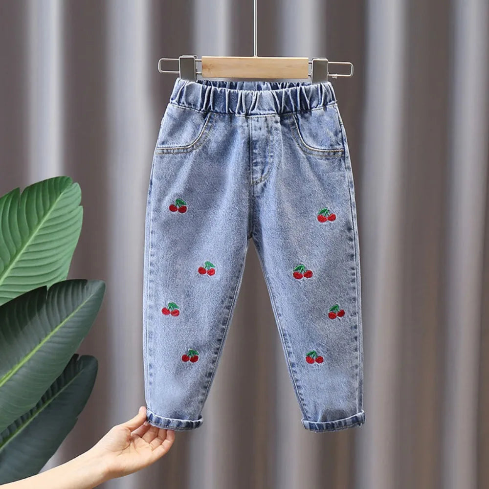 Girls Pants Kids Clothes Children Jeans Cowboy  Denim Pants Spring Autumn Fashion Clothing Streetwear Casual Harajuku