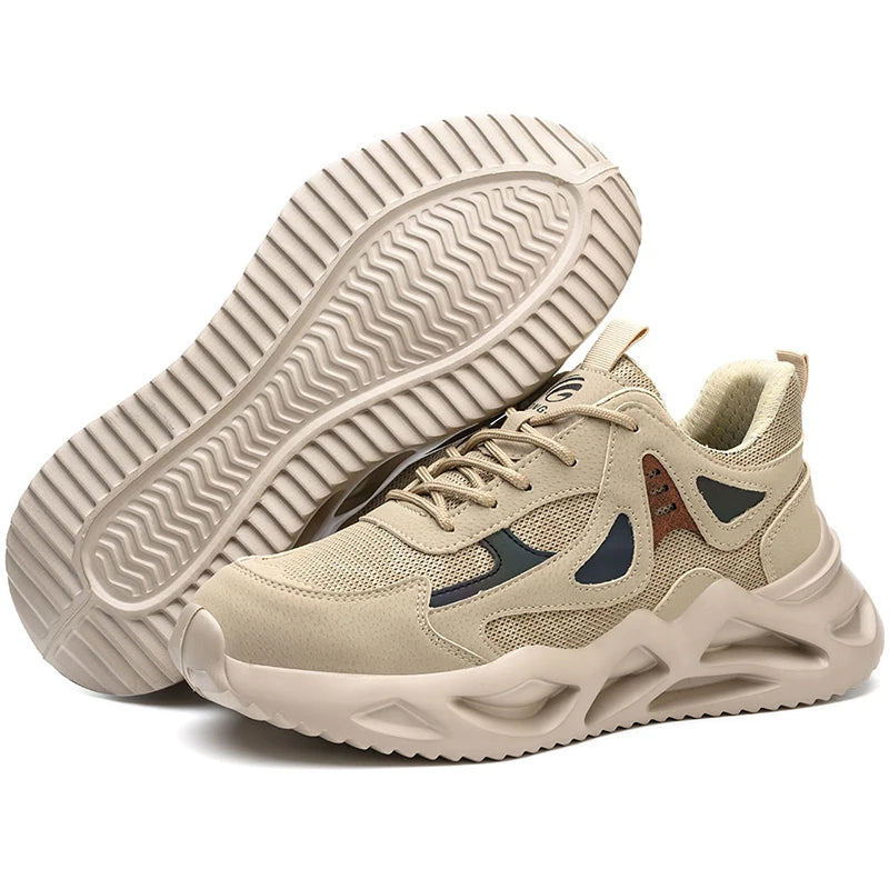 Lightweight Safety Shoes Men Women Work Shoes Steel Toe Cap Working Boots Sneakers Man Women Breathable Shoes Tactical Boots