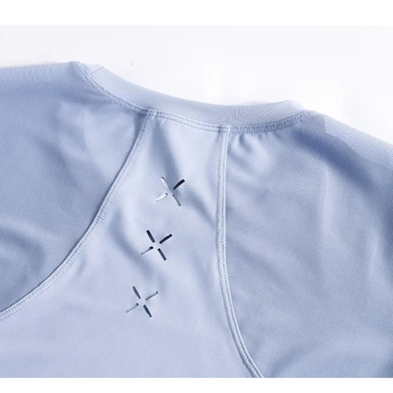 DRUR Women Summer Breathable Short Sports Set Loose Fit Workout Suit for Women 2 Piece Running Tracksuit Sportswear Outfit New