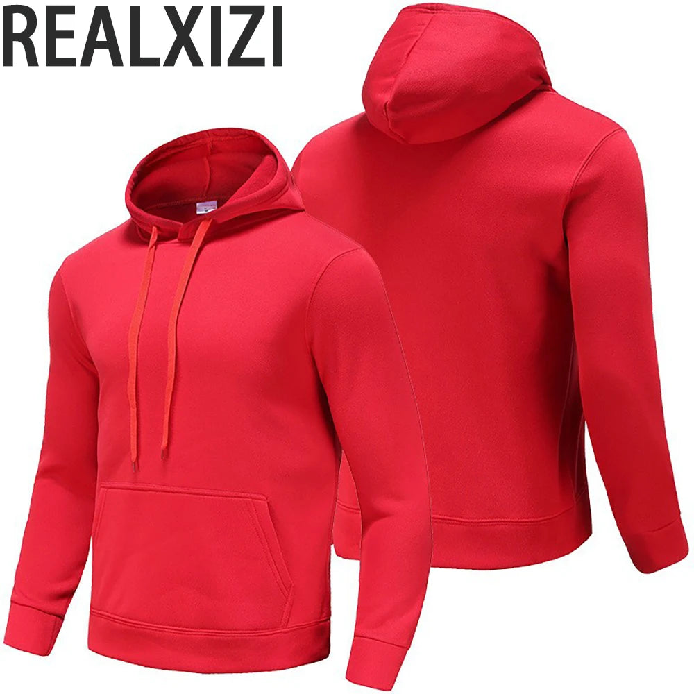 Solid Color Fleece Hoodies Men Women Long Sleeve Sweaters Loose Casual Hoodie Round Neck Sweatshirts Bottom Shirts Pullovers