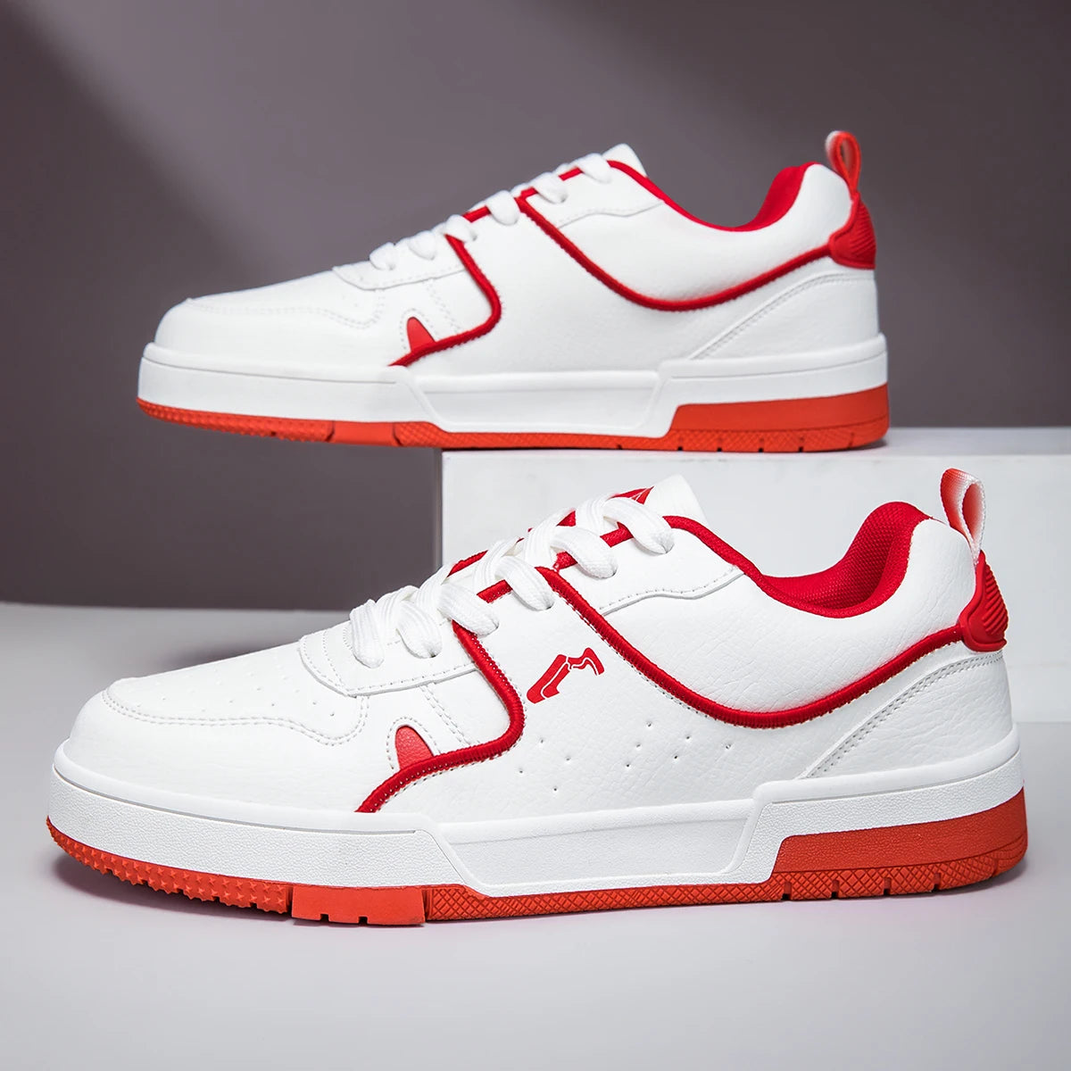 Men Board Shoes Autumn Trendy Lace Up Flat Sports Shoes Anti Slip Comfortable Couple Daily Wear Casual Sneakers for Men