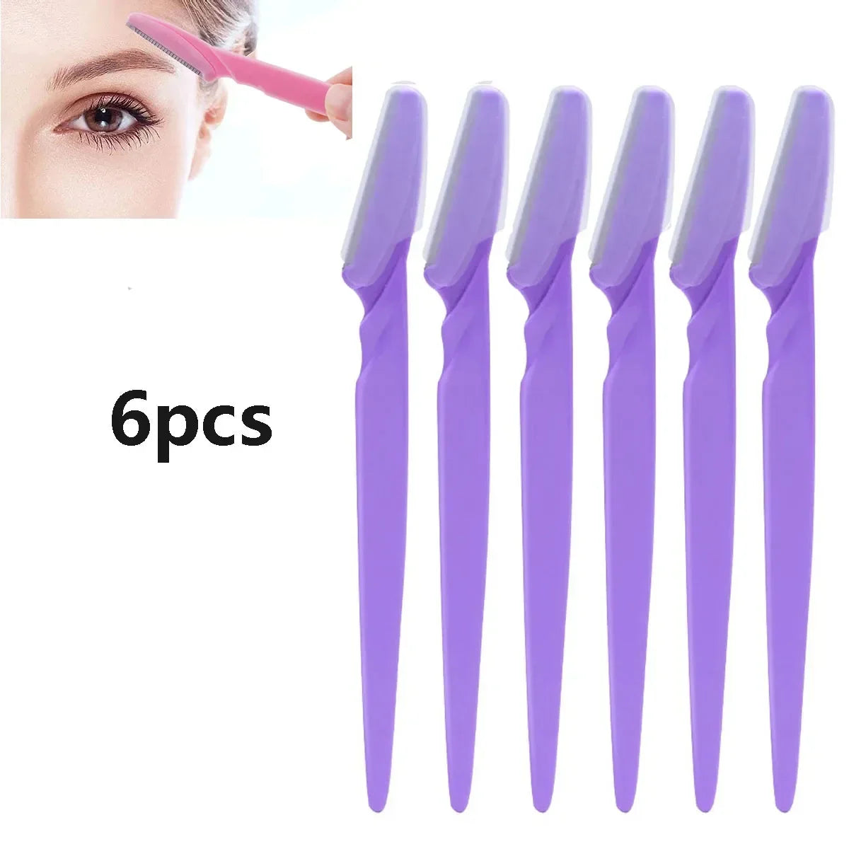 6/12Pcs Set Precision Eyebrow Razor Kit - Multipurpose Exfoliating Dermaplaning Tools and Facial Razor for Women and Men