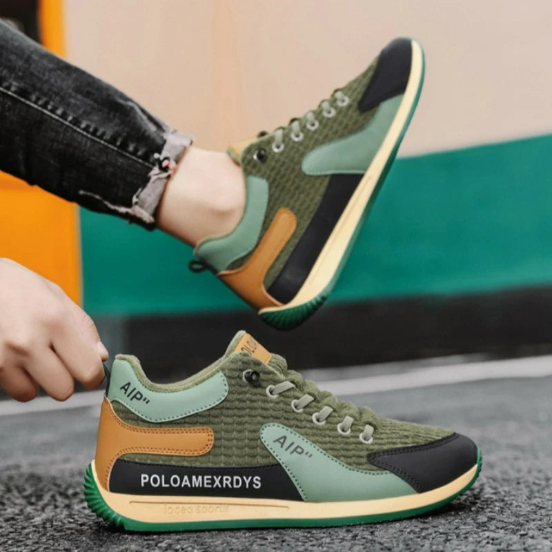 Sneakers Platform Shoes for Men Luxury Brand Chunky Sneakers Breathable Casual Men Vulcanize Shoes 2025 New Designer Ankle Shoes