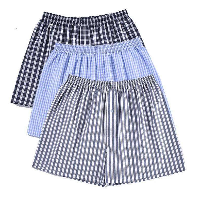 Cotton Men's Boxer Shorts, Summer Men's Comfort Shorts, Men's Breathable Underwear, Soft Shorts, Home Shorts, Special 3pcs Set