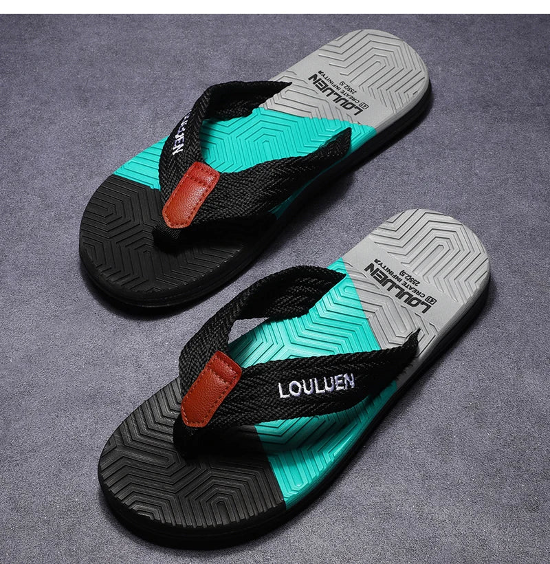 High Quality Hot Sale Men Flip Flops Summer Beach Flip Flops Men Fashion Breathable Casual Beach Men Slippers Summer Outdoor