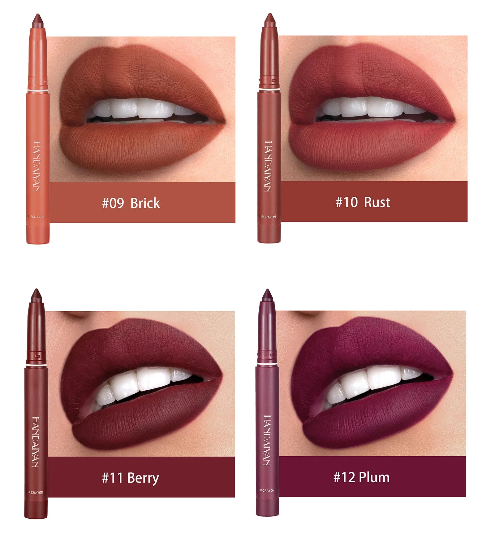Waterproof Cherry Red Matte Lipstick Sexy Lipliner Pencil Plumping Stain Natural Nude Pink Lip Liner Outline Lips Contour Makeup